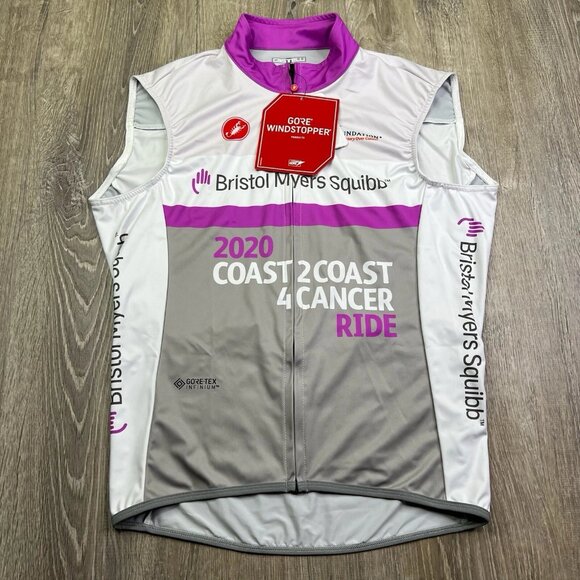Castelli Wind Stopper Goretex Infinium Cycling Vest Size XL Coast To Coast NEW - Picture 1 of 16